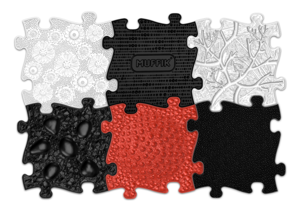 Set of orthopedic floors - Baby set BLACK AND WHITE